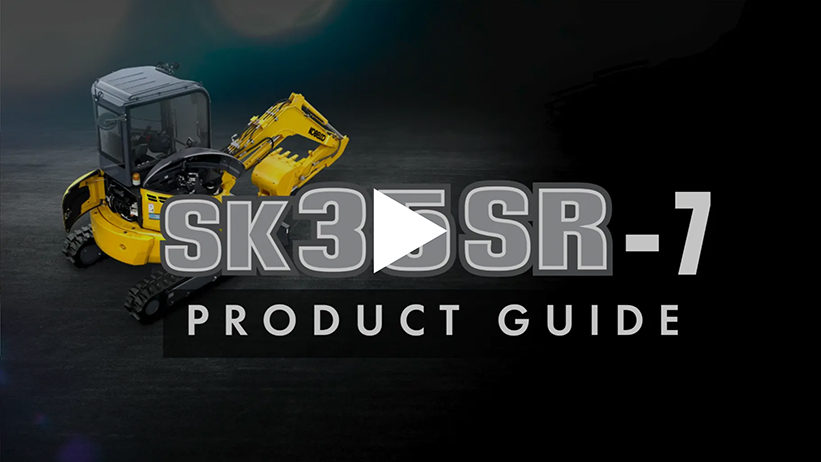 SK35SR-7 Mini Excavator | KOBELCO USA